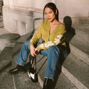 Levi's Audrey Cozy Green Cardigan S